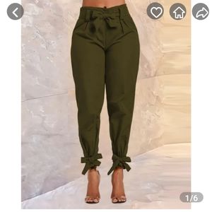 Cute Ankle Bow Pants